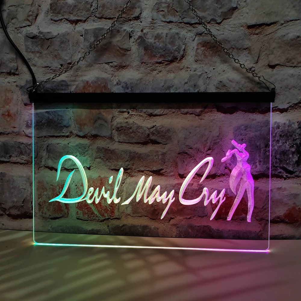 Devil may cry neon sign-AliExpress