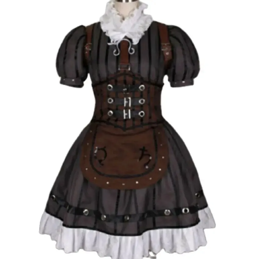 Popular Anime Cosplay Mad Alice Returns Black Polyester Dress Costume Tailored Adult Carnival Costume - Image 2
