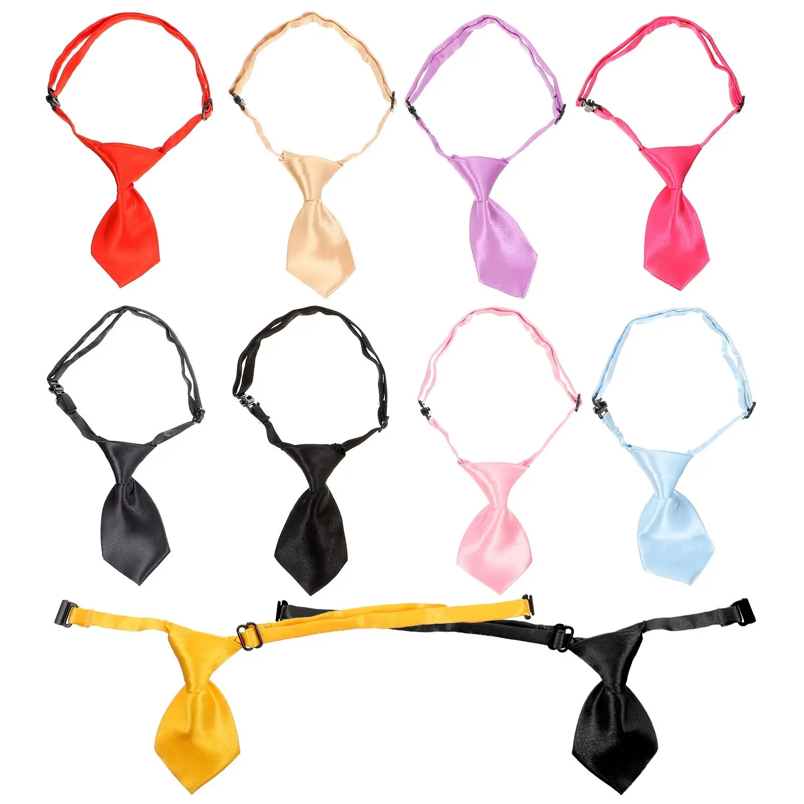 

10 Pcs Dog Accessories Adjustable Pet Tie Necklace Large Dog Ties Breathable Comfortable Neckties Collar Bow Christmas