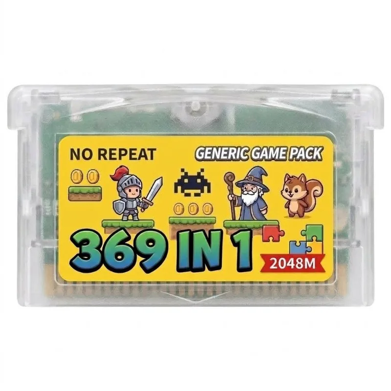 Retro 369 in 1 GBA Game Cartridge Multi Collection New Label for Game Console Portable Entertainment - view 2