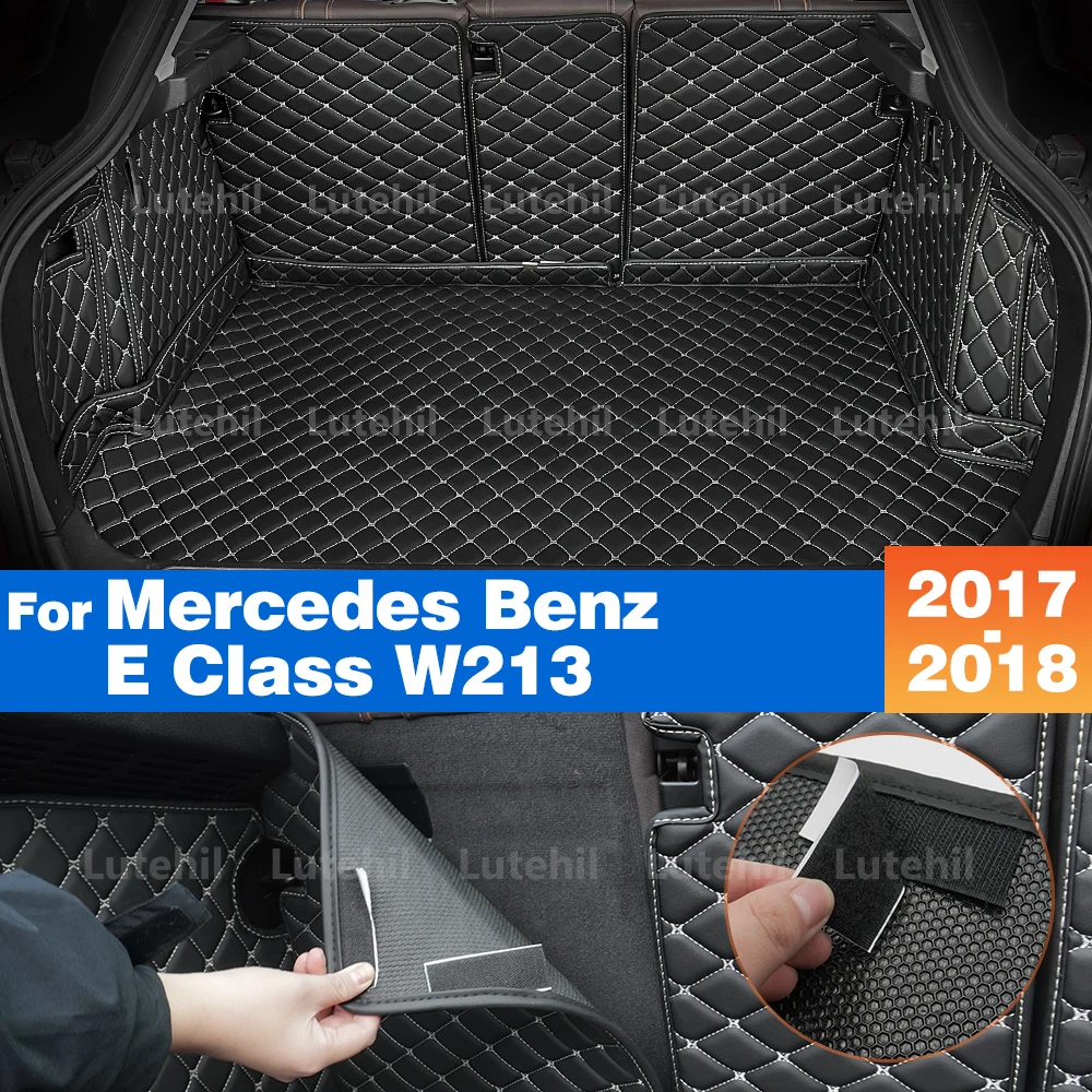 

Подкладка для багажника, подходит для Mercedes Benz E Class W213 2017 2018, аксессуары, всепогодный коврик для багажника, ковер с защитой спинки, грузовой багажник