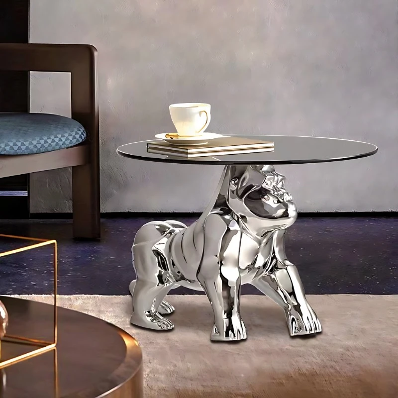 Luxury Creative Animal Ornaments, Octopus, Dog,King Kong Art Coffee Table, High-end Living Room, Window Cabinet, Display Stand