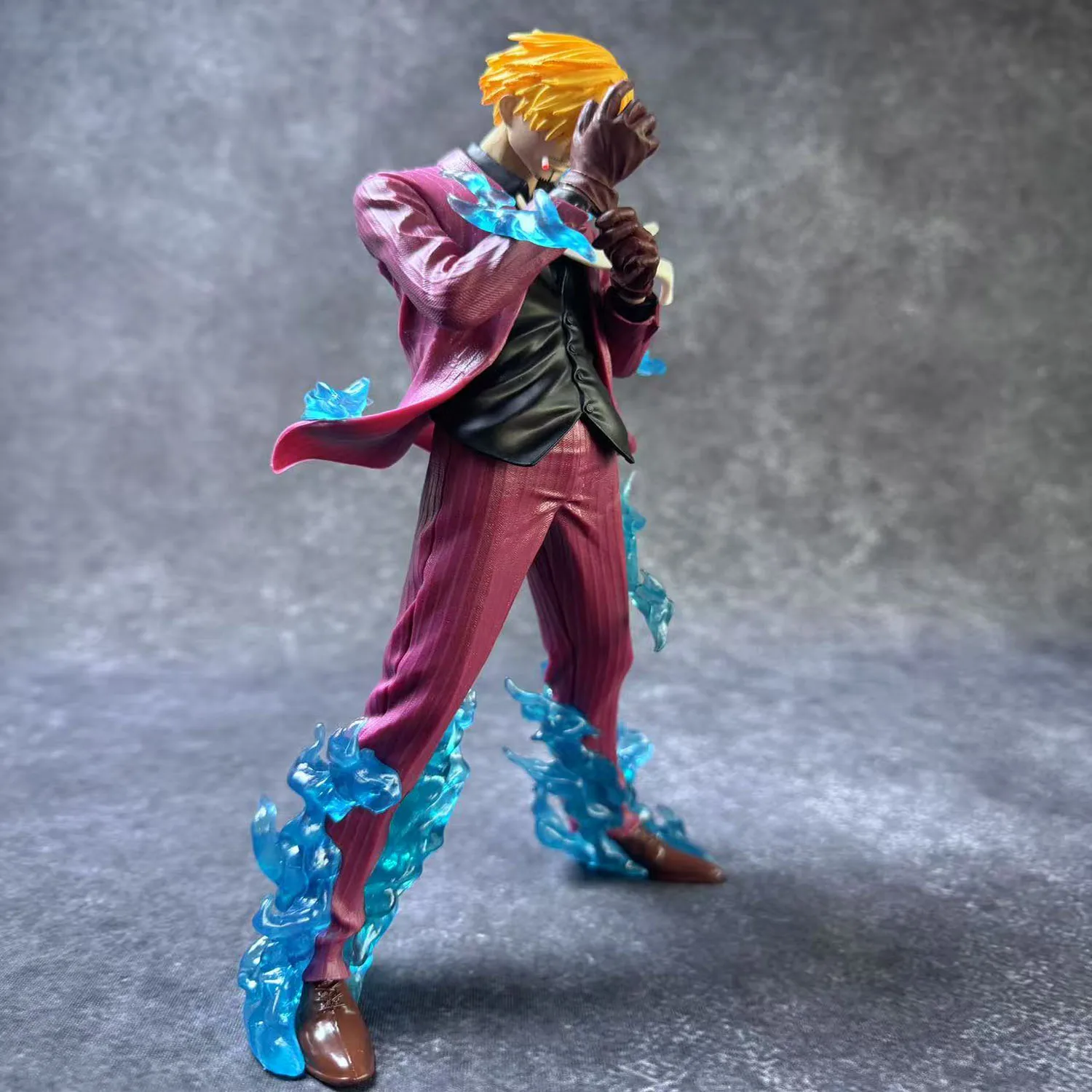 23 سنتيمتر/9.05 بوصة أنيمي قطعة واحدة أرقام الدخان سانجي تمثال الشيطان القدم تمثال بولي كلوريد الفينيل نموذج اللعب جمع هدية عيد ميلاد