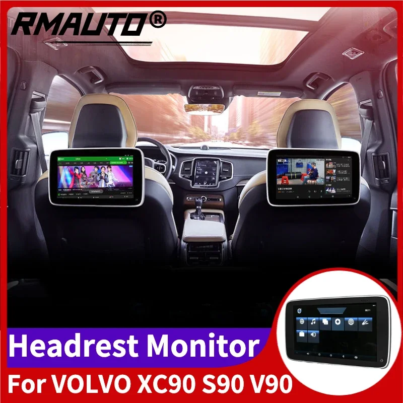 

RMAUTO 11inch Car Headrest Monitor MP5 Player Bluetooth Android HD 1080P IPS Touch Screen DVD Player For VOLVO XC90 S90 V90