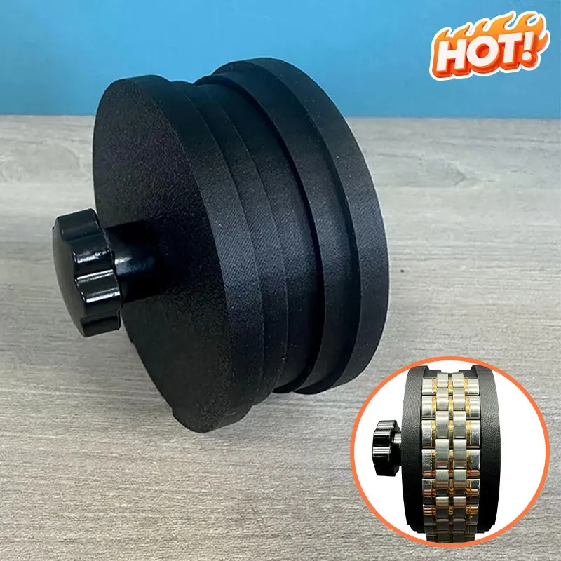 Uhrmacher-Reparaturwerkzeug Uhrenarmband-Polierhilfe Verstellbare Breite Uhrenarmband-Polierwerkzeug Zubehör