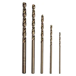 Precision Drilling With 5pcs HSS M35 Cobalt Drill Bit Set 1mm 1 5mm 2mm 2 5mm 3mm For Stainless Steel Projects