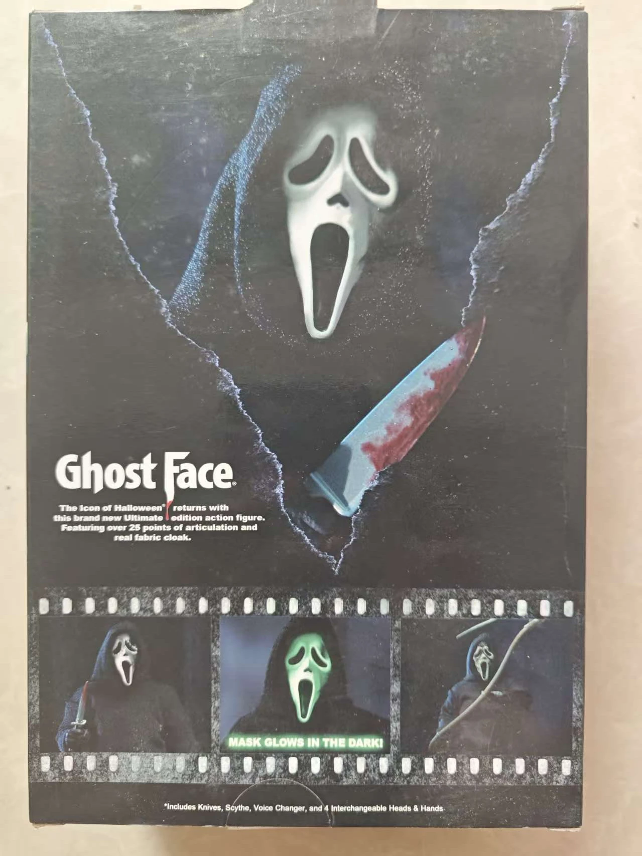 Neca منتج أصلي Scream Ghost Face Killer Ultimate 7 بوصة عمل الشكل MIB أفلام الرعب دمية الهالوين