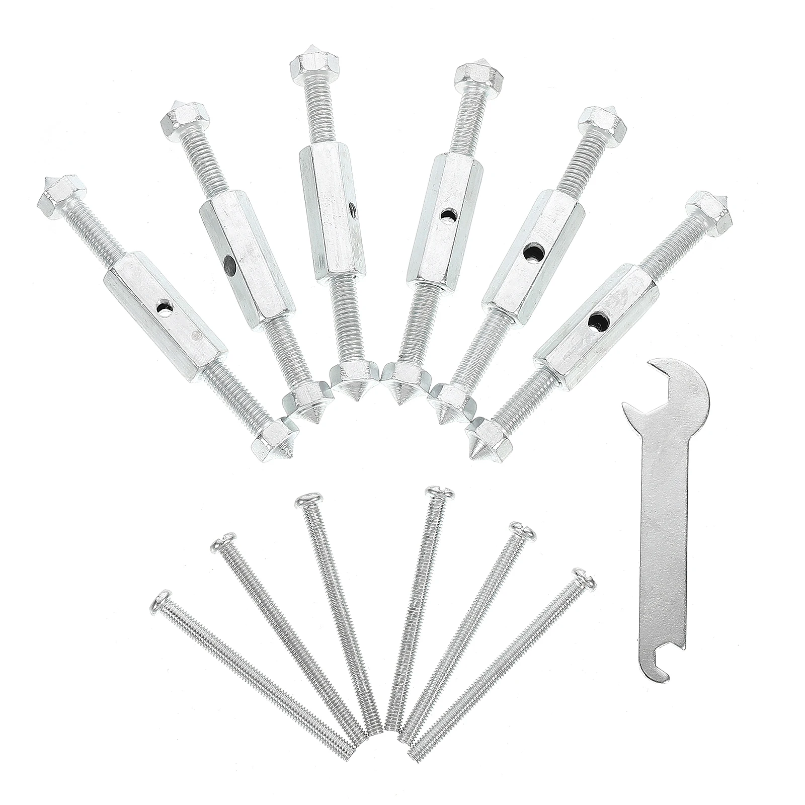 

10 Sets Wire Box Repairer 86 Type Cassette Screw Socket Screws Device Universal Junction Box Repairer High Hardness Metal Nail