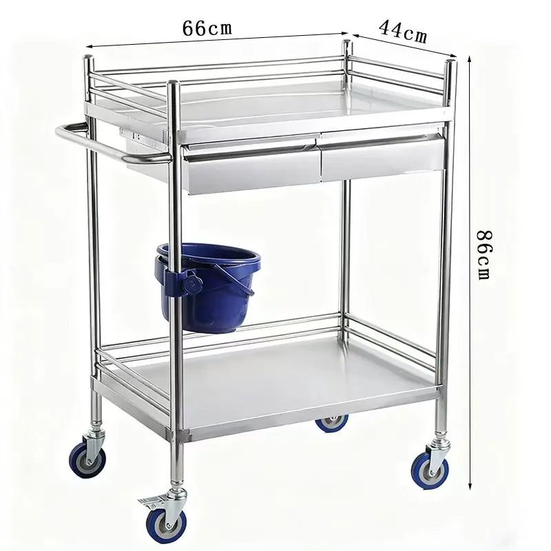 

Медицинская тележка из нержавеющей стали для больниц, современный дизайн, металлическая тележка-стеллаж для хранения