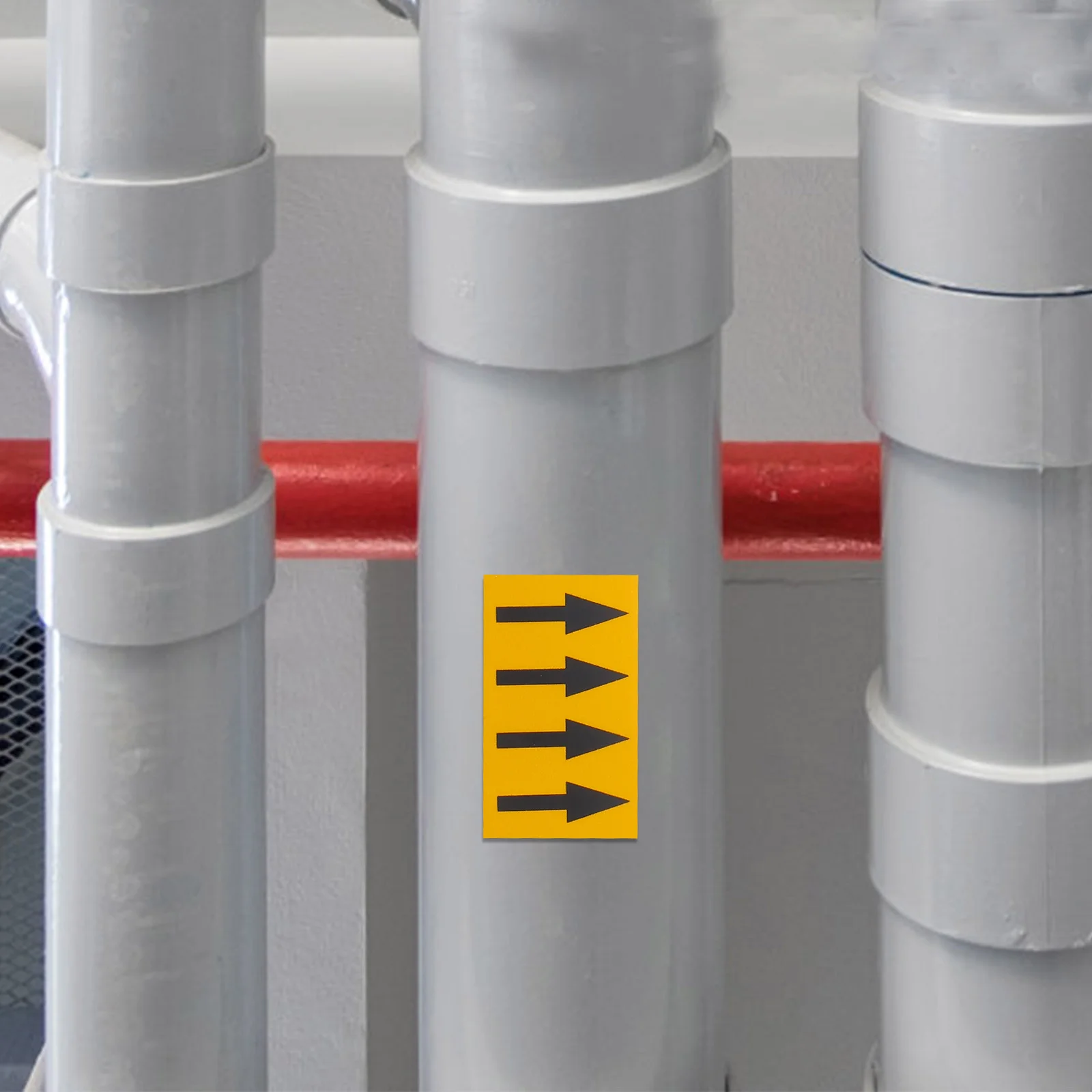 Industrial Pipeline Arrow Direction Stickers for Gas Power Fire Safety Sites Weather Resistant Fade Proof Easy Apply Flow