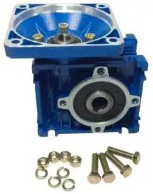 DC Right Angle Gearbox RV030 Reduction Ratio 1:7.5 Geared Speed Reducer Head Reversible