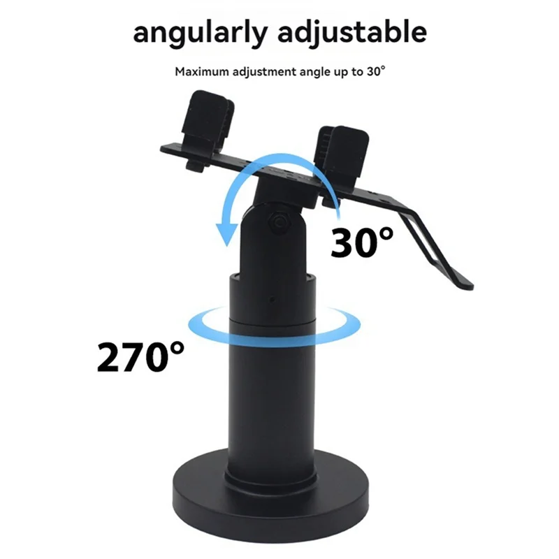 A04G-2X Universal Pos Machine Desktop Stand Rotatable POS Cashiers Holder Rack Display Bracket Black
