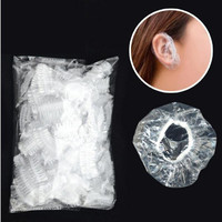 100Pcs Disposable Hair Dye Earmuff Waterproof Ear Cover Baking Oil Wash Shower Bathing Barber Hairdressing Cleaning Accessories