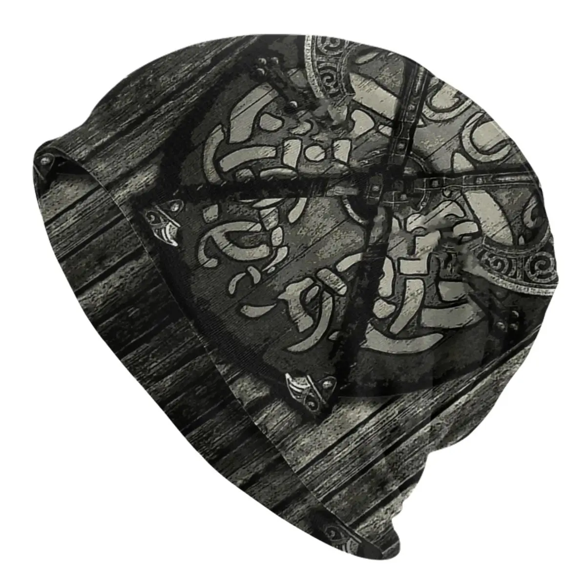 Viking Fashion Hats BATTLE SHIELD Thin Hat Bonnet Hipster Skullies Beanies Caps Men Women's Earmuffs