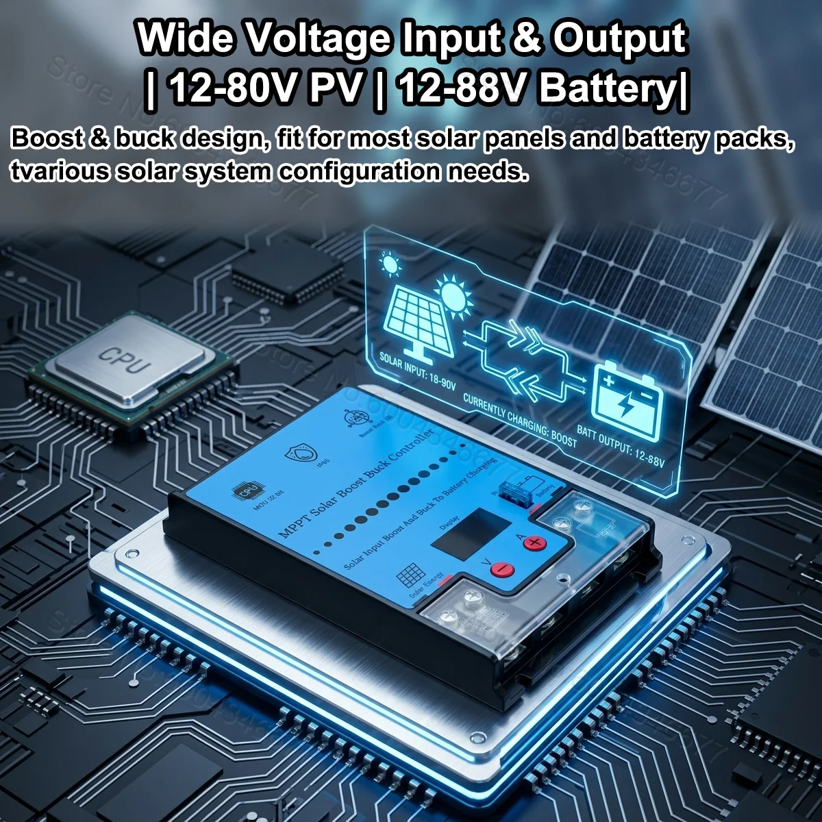 MPPT Buck Boost Solar Controll - Pwm Charge Controller ulasan dan harga