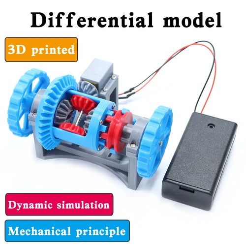 자동차 차동 모델 3D 인쇄 동적 시뮬레이션 기계 원리와 기어 전송 구조, DIY 과학 STEM Edu 장난감 