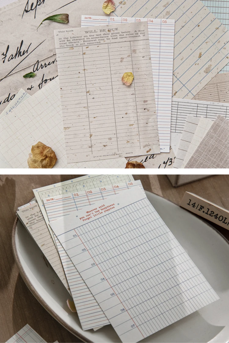 12 Stück Vintage Collage Scrapbooking Journal Material Papier Kartenherstellung DIY Retro Quelle Papier Kreatives Memo Briefpapier – Detail 14