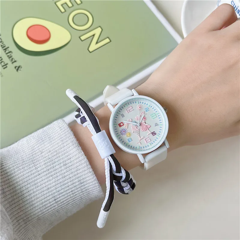 Middle School Student Watch Older Girls Junior High School Girls Cute Cartoon Pointer Electronic Child Girl Primary School Stude