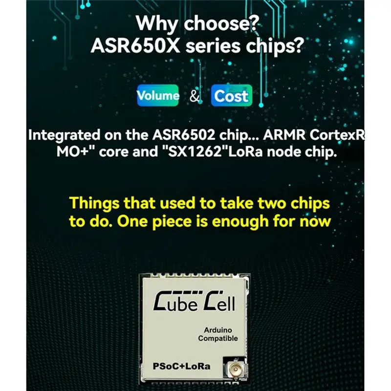 ~【On Sale】Cubecell Series Lora Node AM01 Module With SX1262 And ASR6502 Chip Support Arduino And Lorawan Protocol Communication