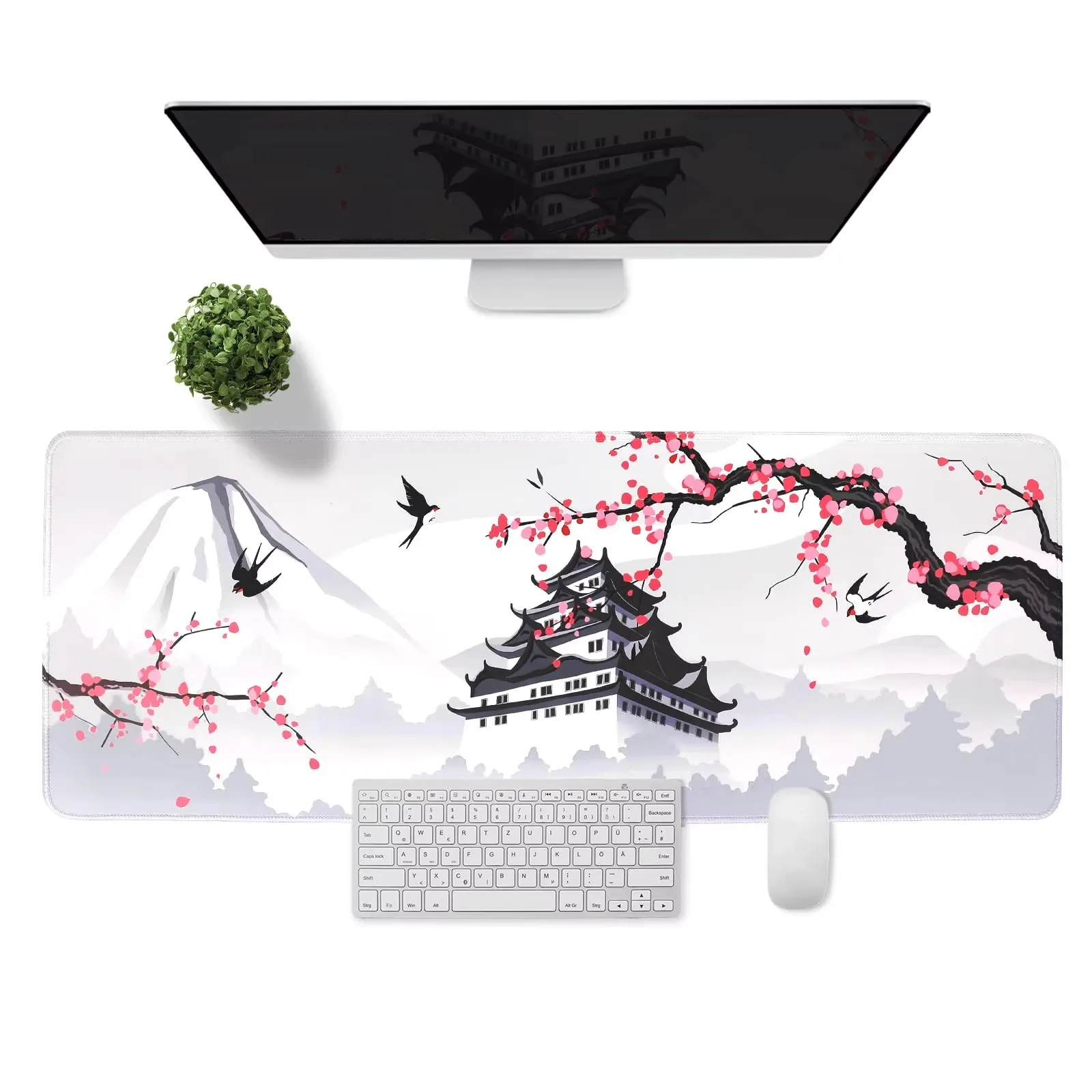 Tapis de souris souple média pour ordinateur, tapis de souris, tapis de clavier, polymère de table, bureau, joueur, Japon, Sakura