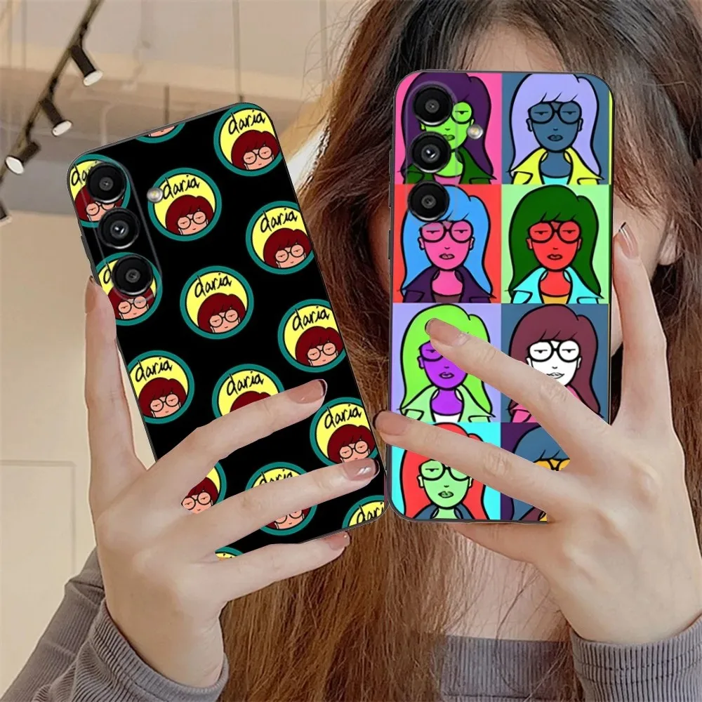 

Cartoon D-Daria Phone Case For Samsung S24,S21,S22,S23,S30,Ultra,S20,Plus,Fe,Lite,Note,10,9,5G Black Soft Cover