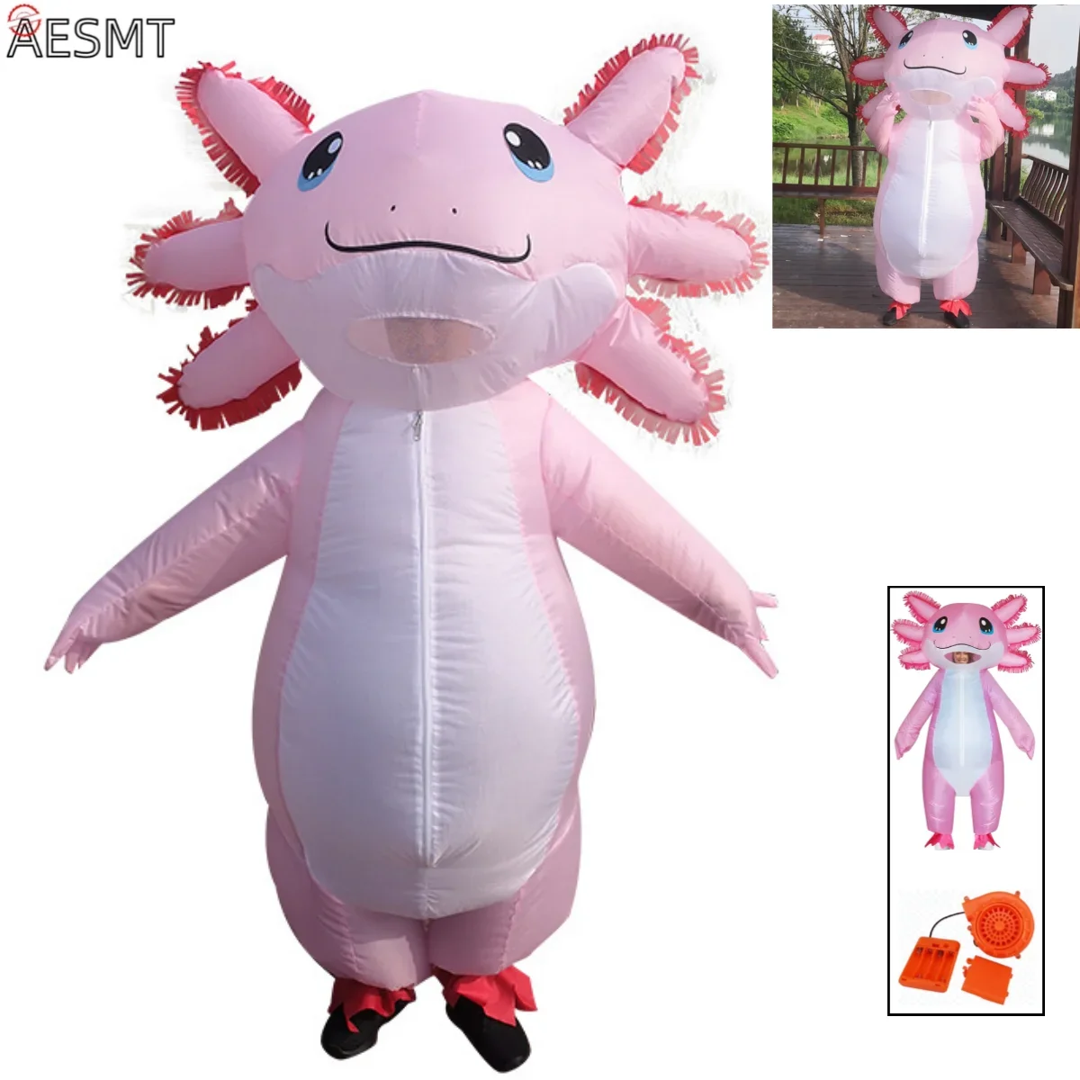 200cm Pink Inflatable Dinosaur Costume Cartoon Doll Advertising Promotion Halloween Carnival Party Performance Costumes