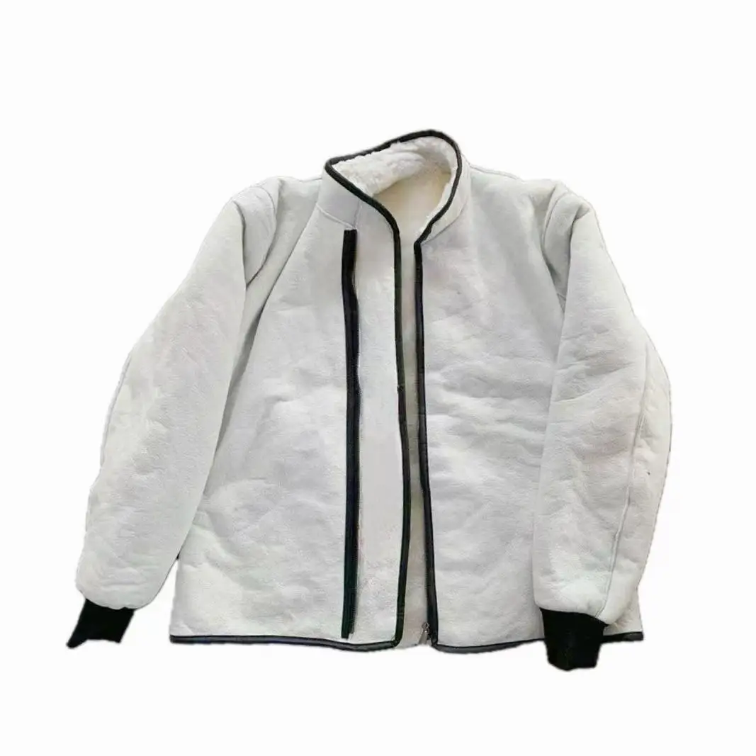 Winter Pure Wool Overcoat Men Women Thicken Cashmere Jacket Winter Genuine Sheepskin Coat Anti-cold Casual Base Wool Tops Male