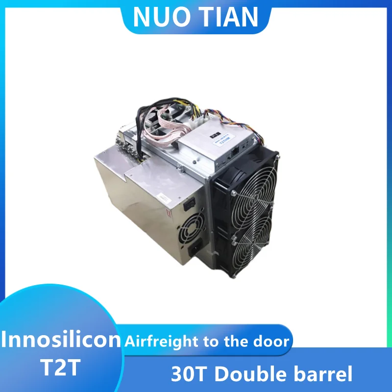 

Used Innosilicon T2T 30T(±10％) Double barrel sha256 asic miner 30Th/s bitcoin BTC Mining machine with psu