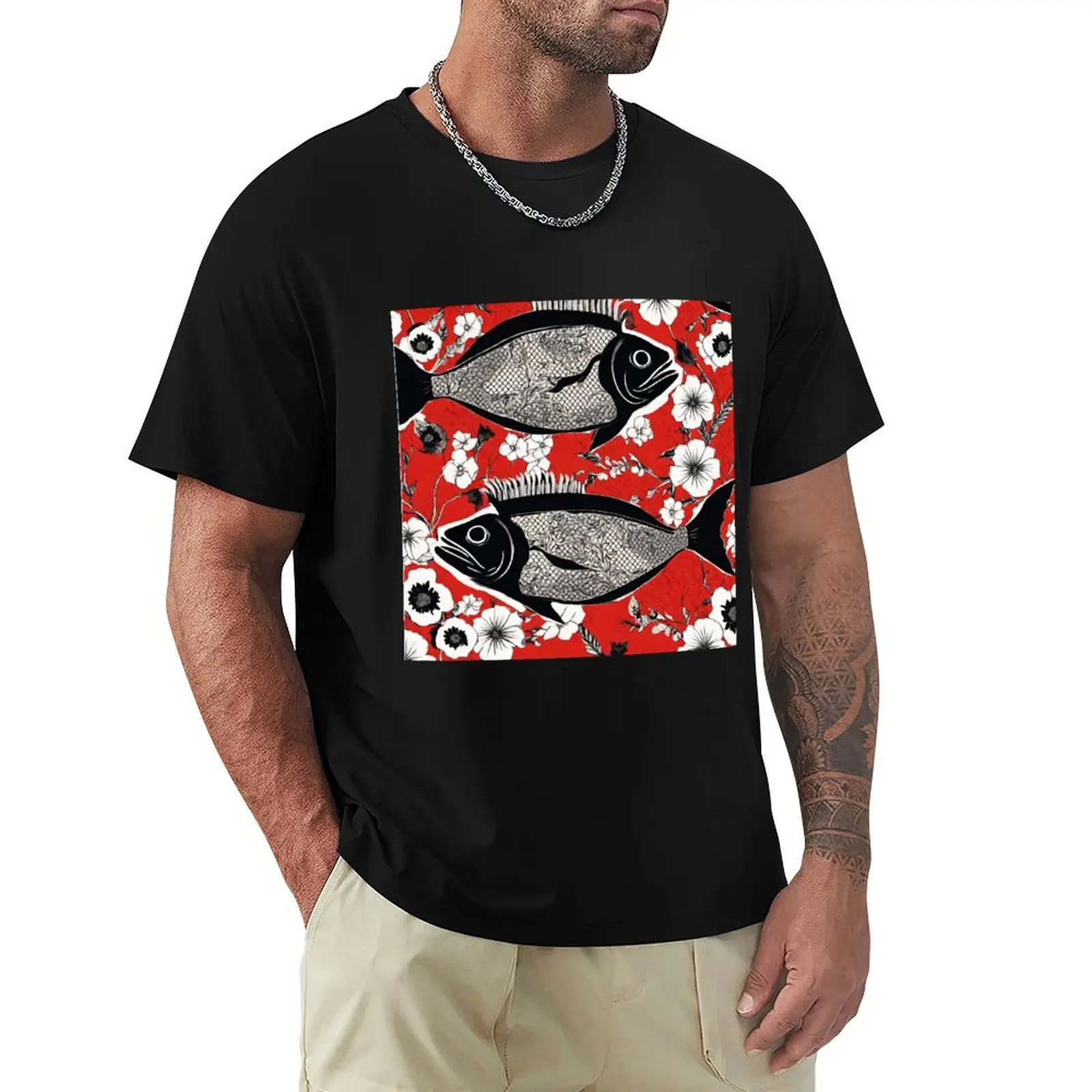 

Black fish T-Shirt Big and Tall Short Sleeve Tee
