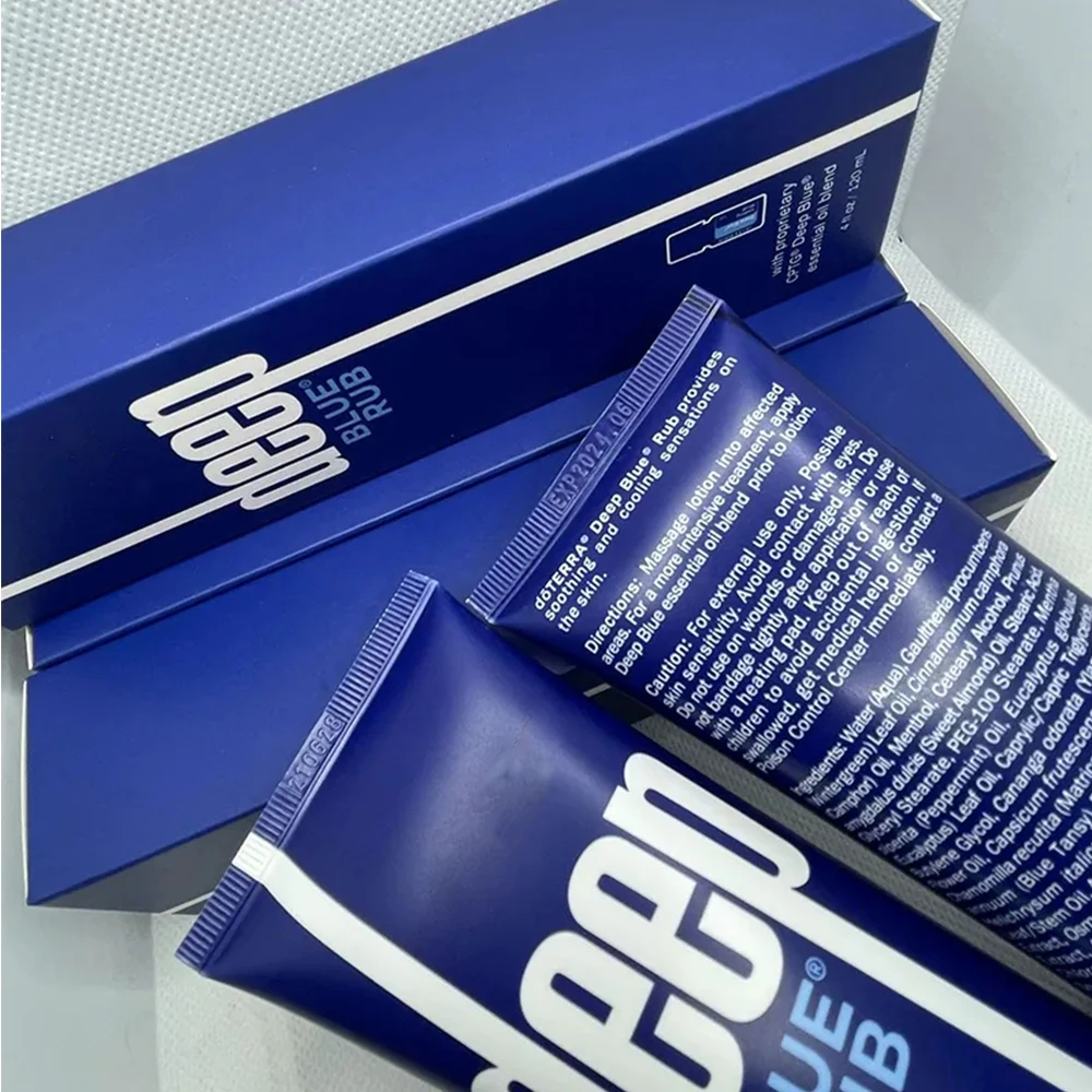 Deep Blue Rub óleo essencial com cápsula proprietária, Blend 120ml, 3pcs