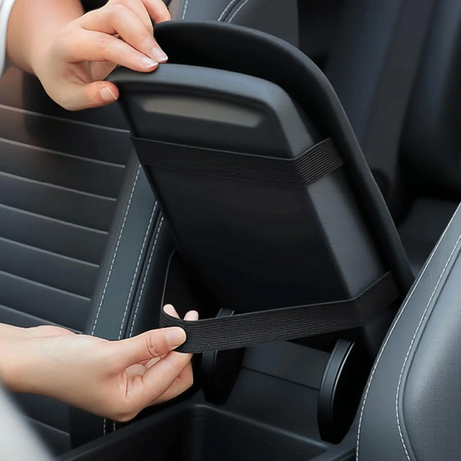 Summer Car Armrest Cushion Heightening Pad for Central Console Elbow Support Pillow thickened plush armrest Cover for Vehicles