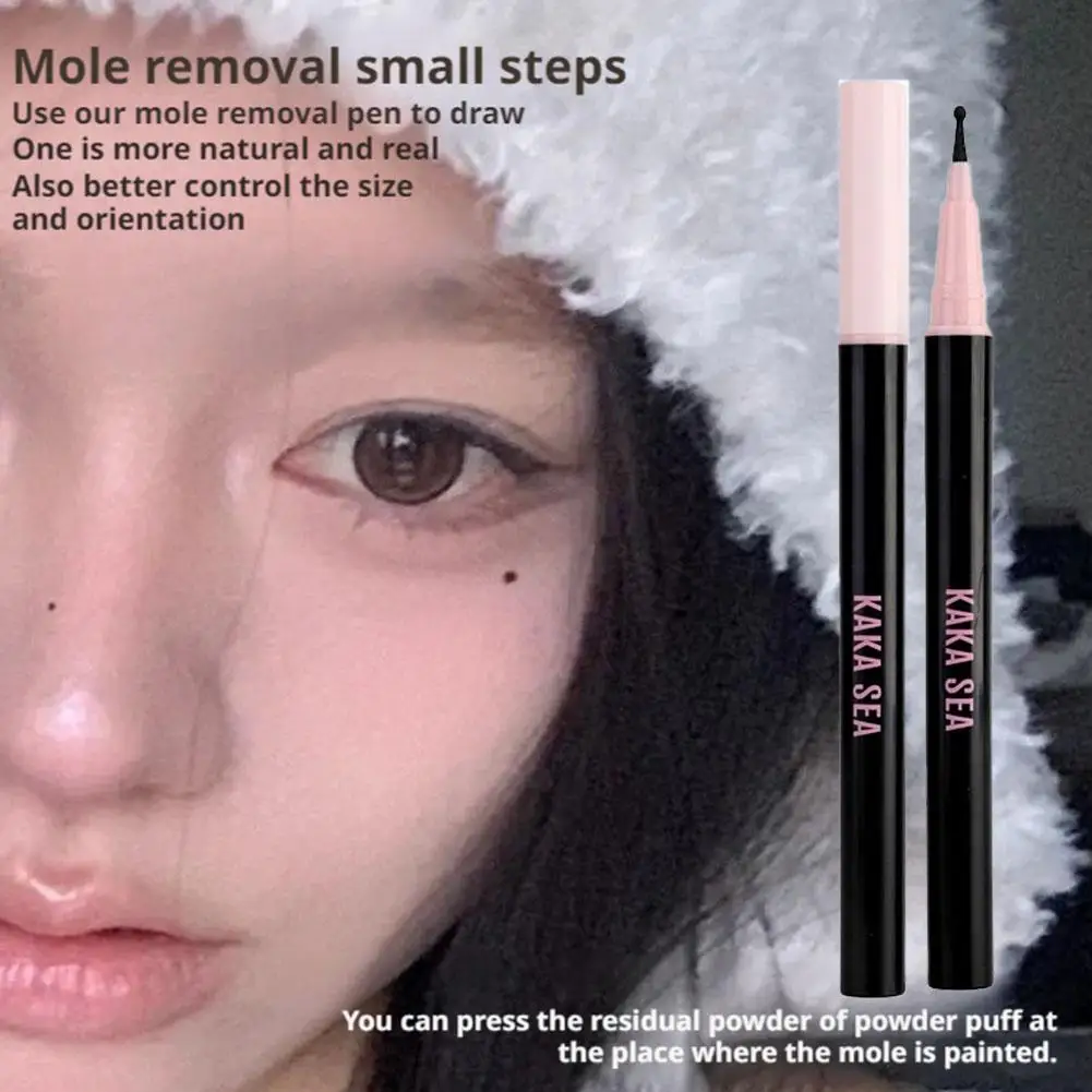 Natural Freckle Pen Fast Drying Waterproof Lifelike Dot Freckle Non-fading Round Head Makeup Mole Spot Lasting Stamp X5W3