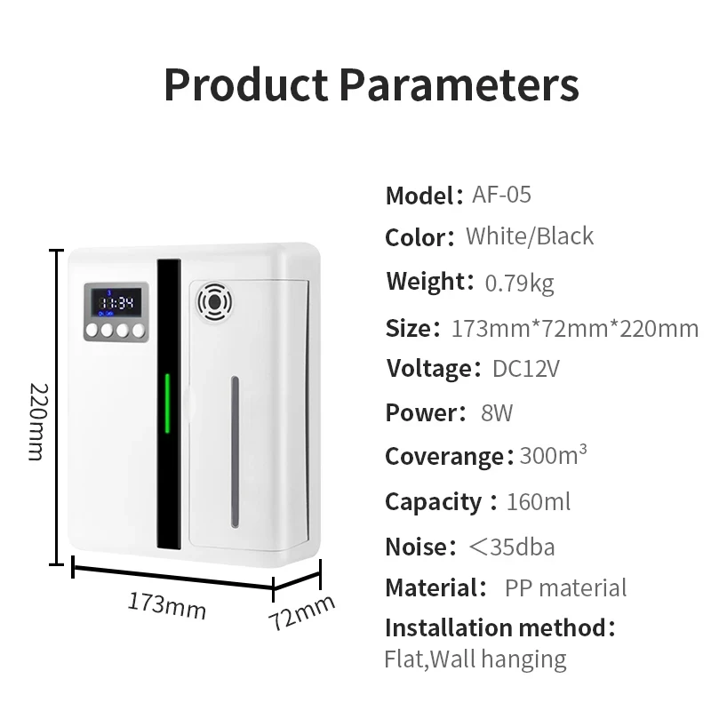 NAMSTE Hotel Professional Aroma Diffuser Electric Aromati Oasis 160ML Essential Oil Capacity Air Freshener Bluetooth Control