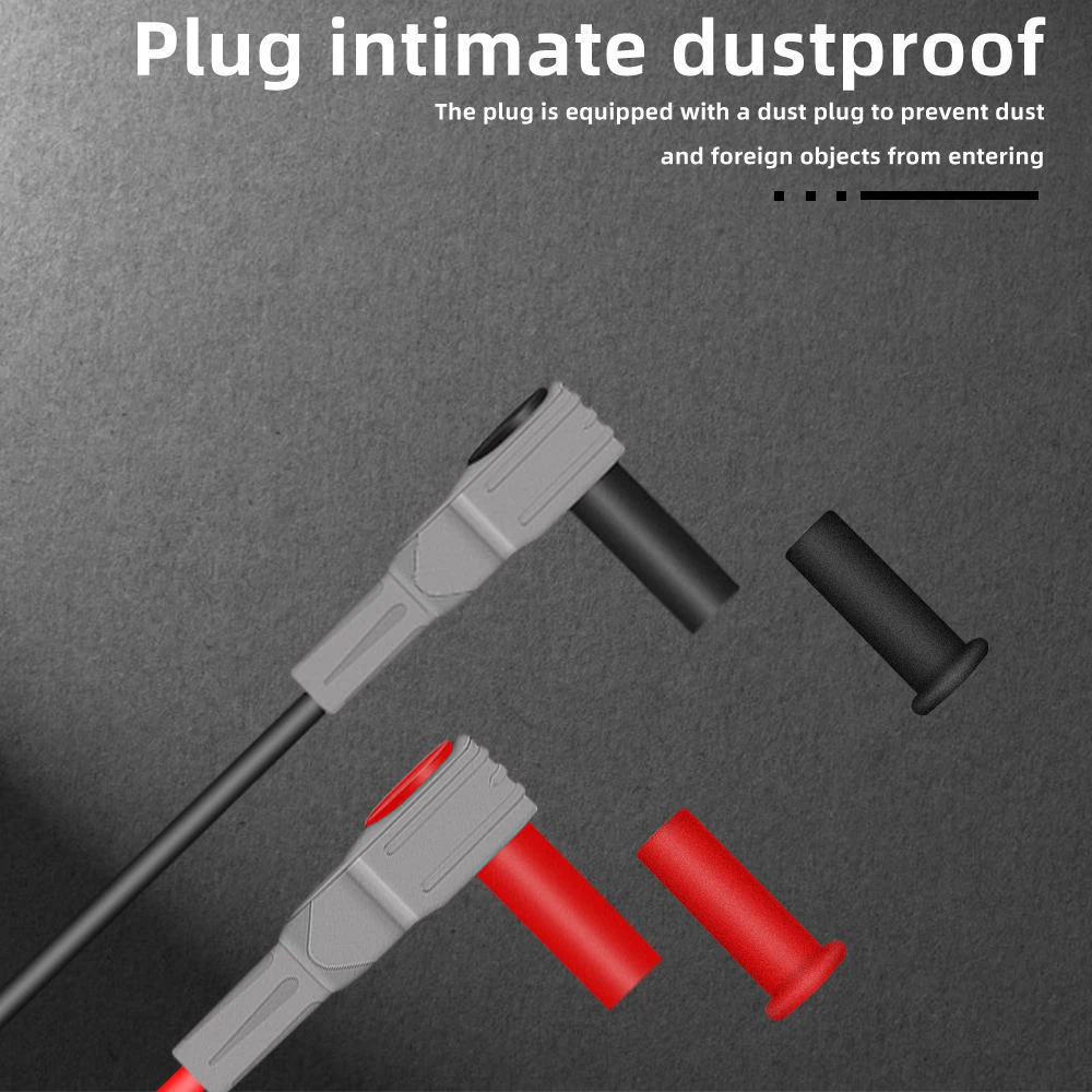 Universal Multimeter Probe Steel Needle 1000v 20a Silicone Wire Probe Anti Freezing And High Temperature Resistance Test Line