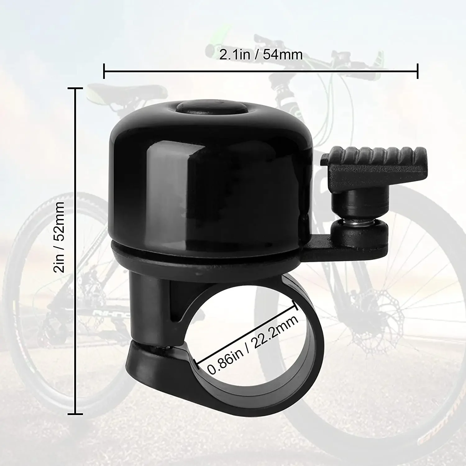 Dzwonek rowerowy Alloy Mountain Road Bike Horn Alarm dźwiękowy do bezpieczeństwa Kolarstwo Kierownica Akcesoria do połączeń rowerowych