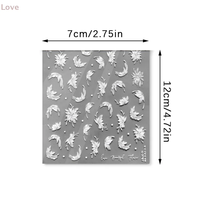 [L&P] ملصق أظافر على شكل داليا داينتي مجسم لتخفيف الأظافر ملصق لاصق لتزيين الأظافر بنفسك