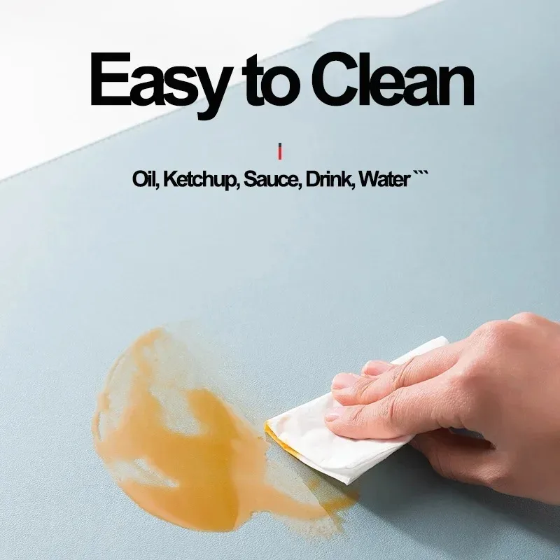 حصيرة مكتب جلدية باللون الوردي بلون واحد لوحة ماوس مضادة للانزلاق مقاومة للماء للمنزل والمكتب والكمبيوتر المحمول ولوحة ماوس xxl Kawaii لطيف البساط