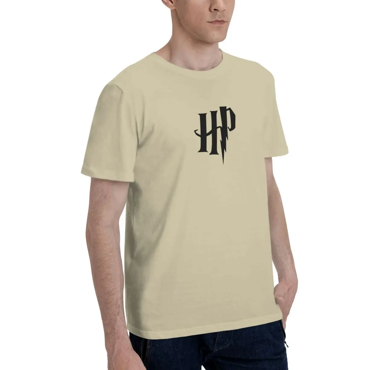 Harry Potter Men's 100% Cotton Short Sleeve T-shirt Top Loose Tshirt