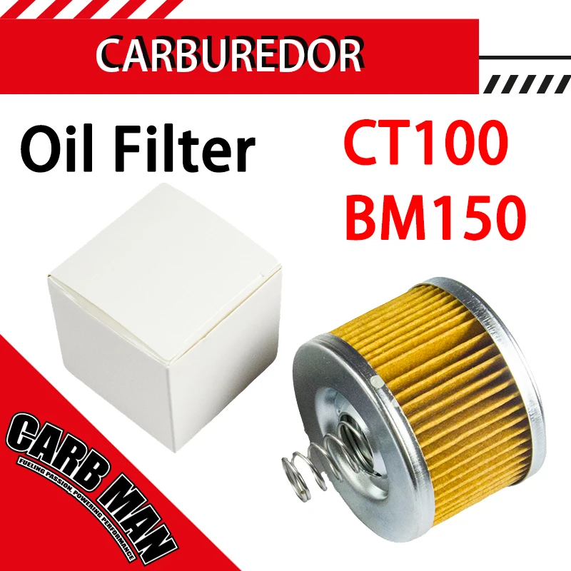 

Motorcycle Part Oil Filter With Spring For Bajaj 100 Boxer CT100 115 Caliber 130 BM150 135 Pulsar Yamaha YS125 2018 Byson FZ16