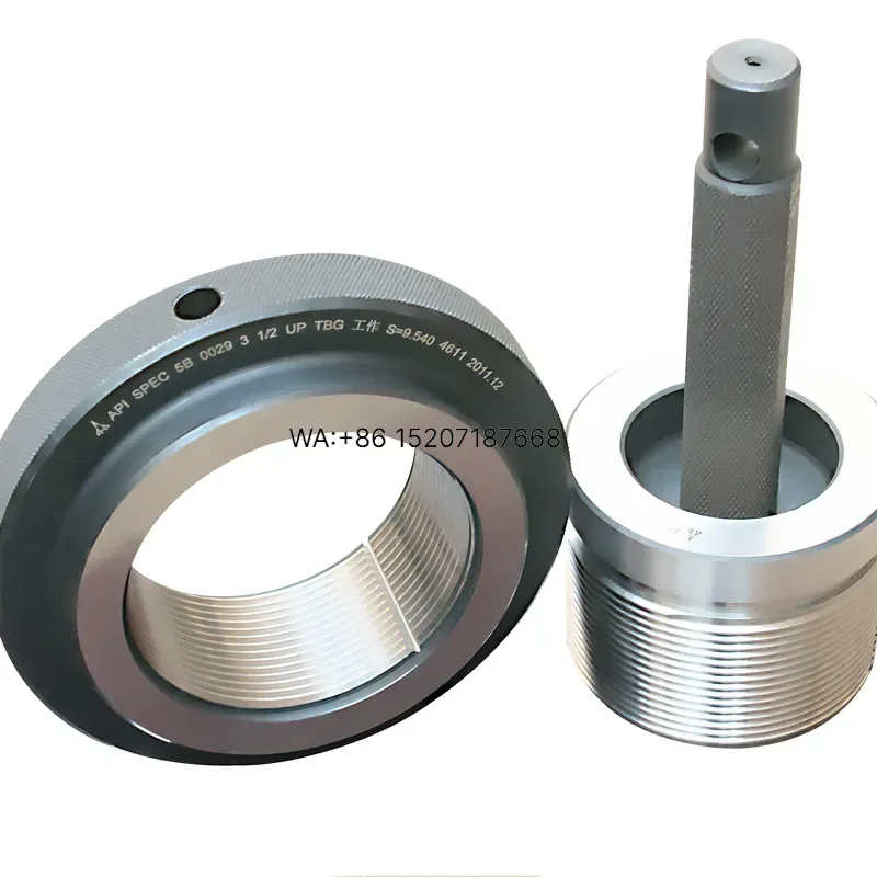 Wmwmnu for NUE 1.660 to NUE 4-1/2 Non-Upset Tubing API 5B Threading Pipe Gauges Plug and Ring Measuring Tools