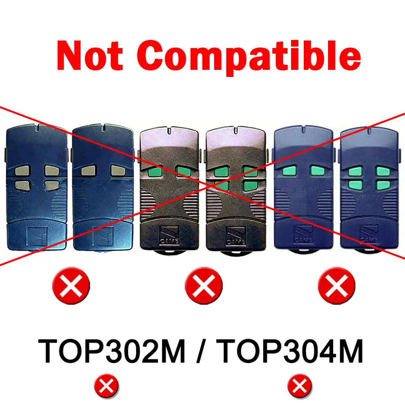 TOP302A TOP304A TOP302L TOP304L TOP302M TOP304M T152 T154 BIM2 BIM4 Télécommande de porte de Garage 26.995MHz 30.900MHz
