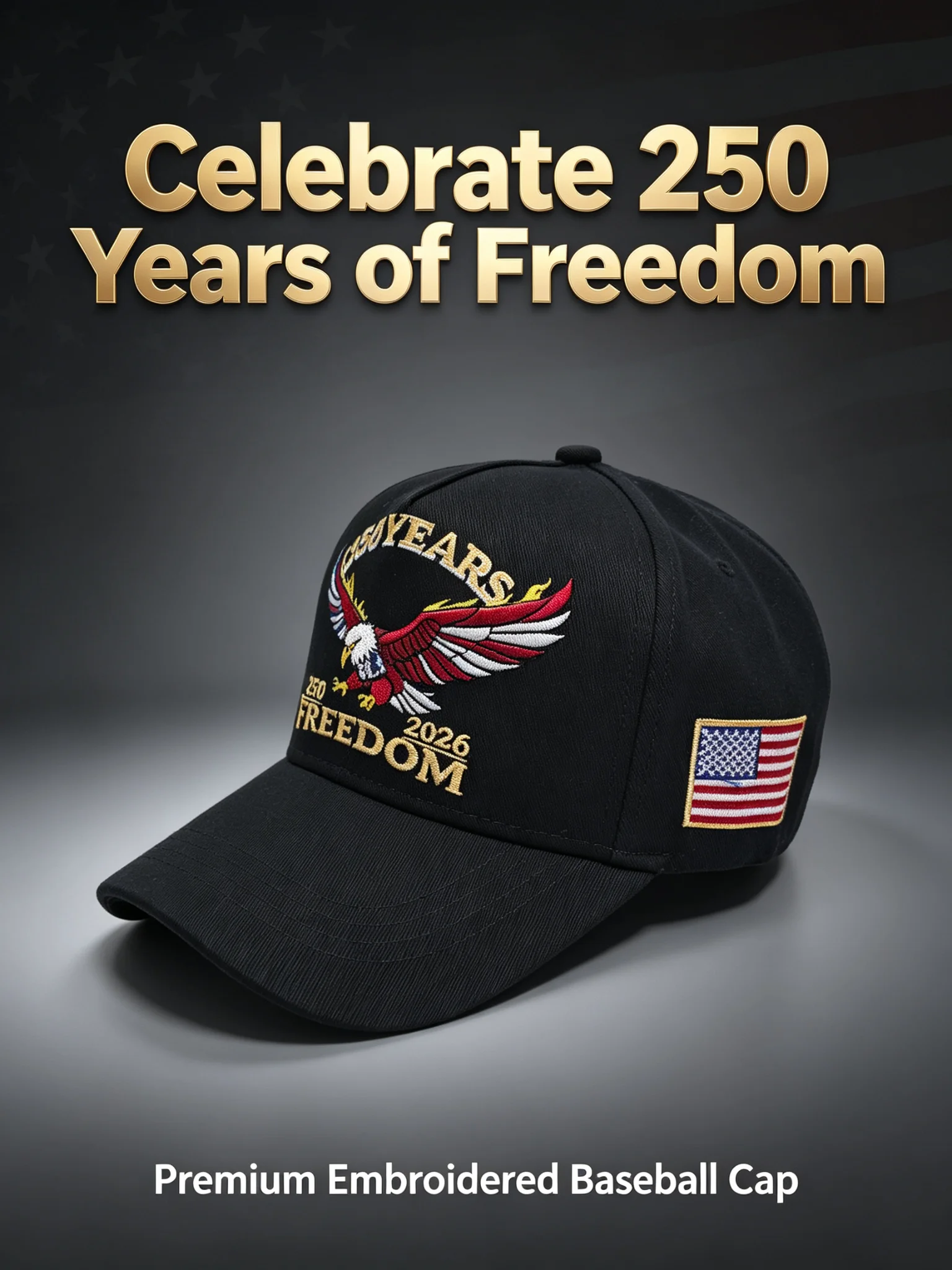 United States 250th Anniversar - Baseball Cap Structured 评论和价格