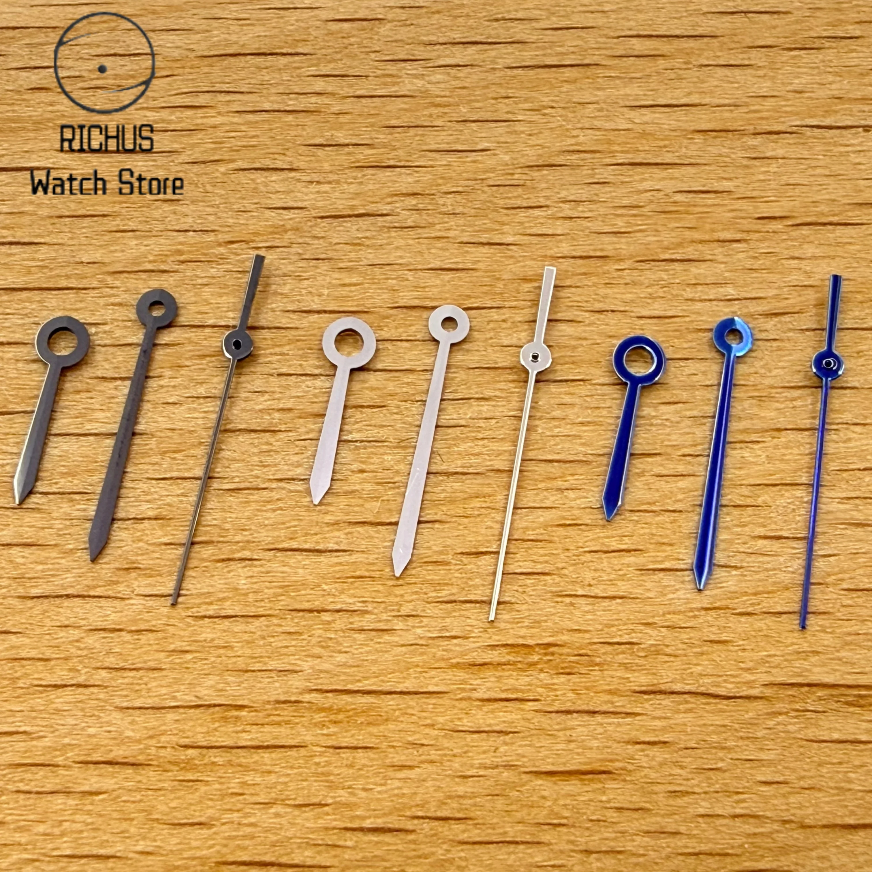 7.5x11x11mm Point Pencil Watch Hands Gunmetal Silver Blue Fit NH35 NH36 ETA 2824 2836 Miyota 8205 8215 DG2813 Movement Parts