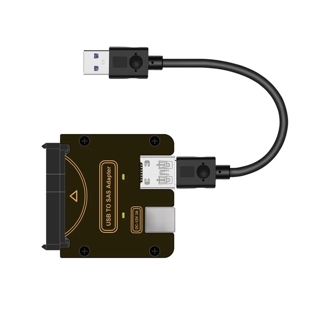 

(A15I) Конвертер SAS в USB3.0, адаптер-райзер SAS 29Pin SFF-8482 в USB с чипсетом и портом питания для жестких дисков SAS, вилка стандарта США