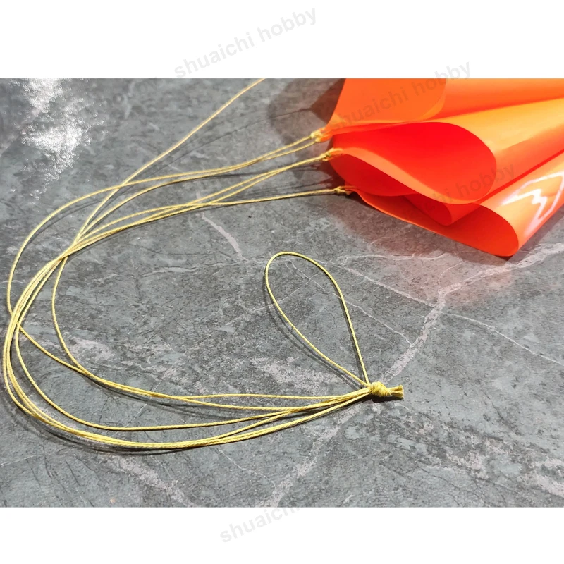 1PCS Außendurchmesser 45cm/50cm Modell Rakete Fallschirm Regelmäßige Sechseck Gleitschirm Fliegende Requisiten Tragfähigkeit 2kg für DIY-Enthusiasten