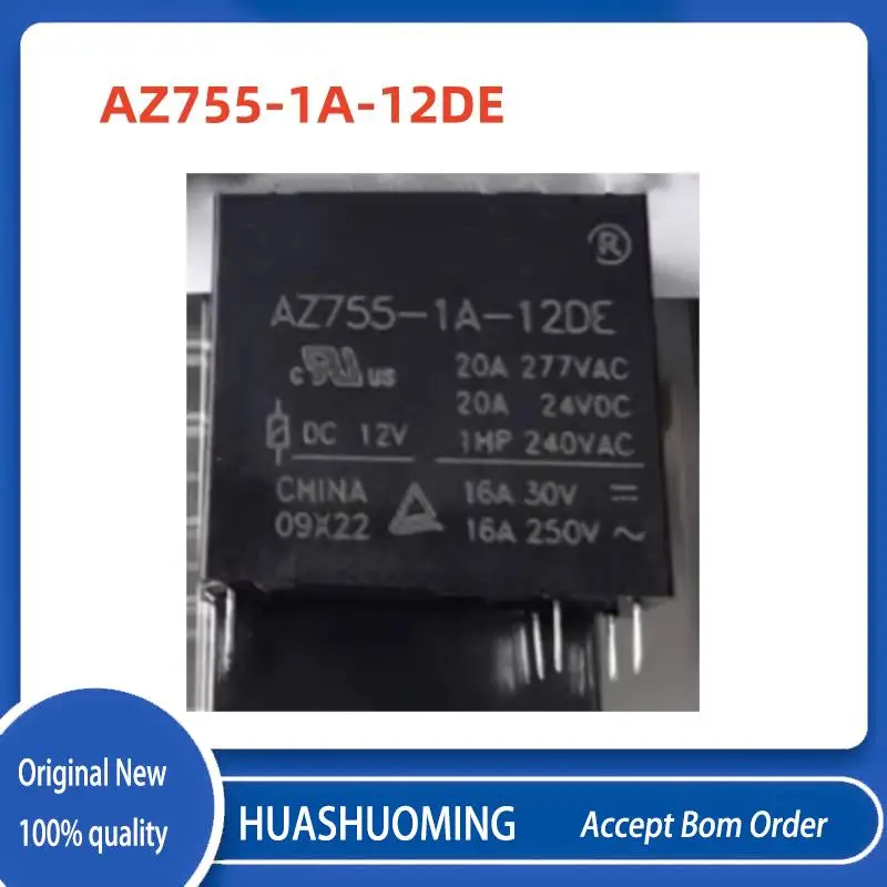 5Pcs/LOT   NeW  AZ755-1A-12DE  AZ755 1A 12DE  DIP-6 20A DC12V