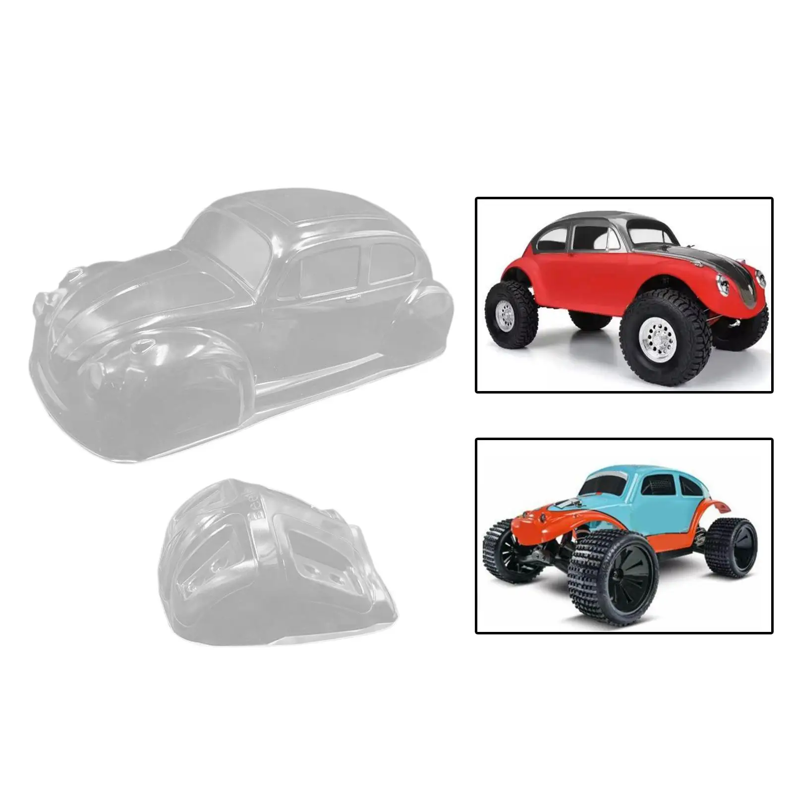 1/10 Transparent 313mm Wheelbase Shell, Remote Control Car Body Shell for Trucks Crawler, RC Car Vehicles Modification