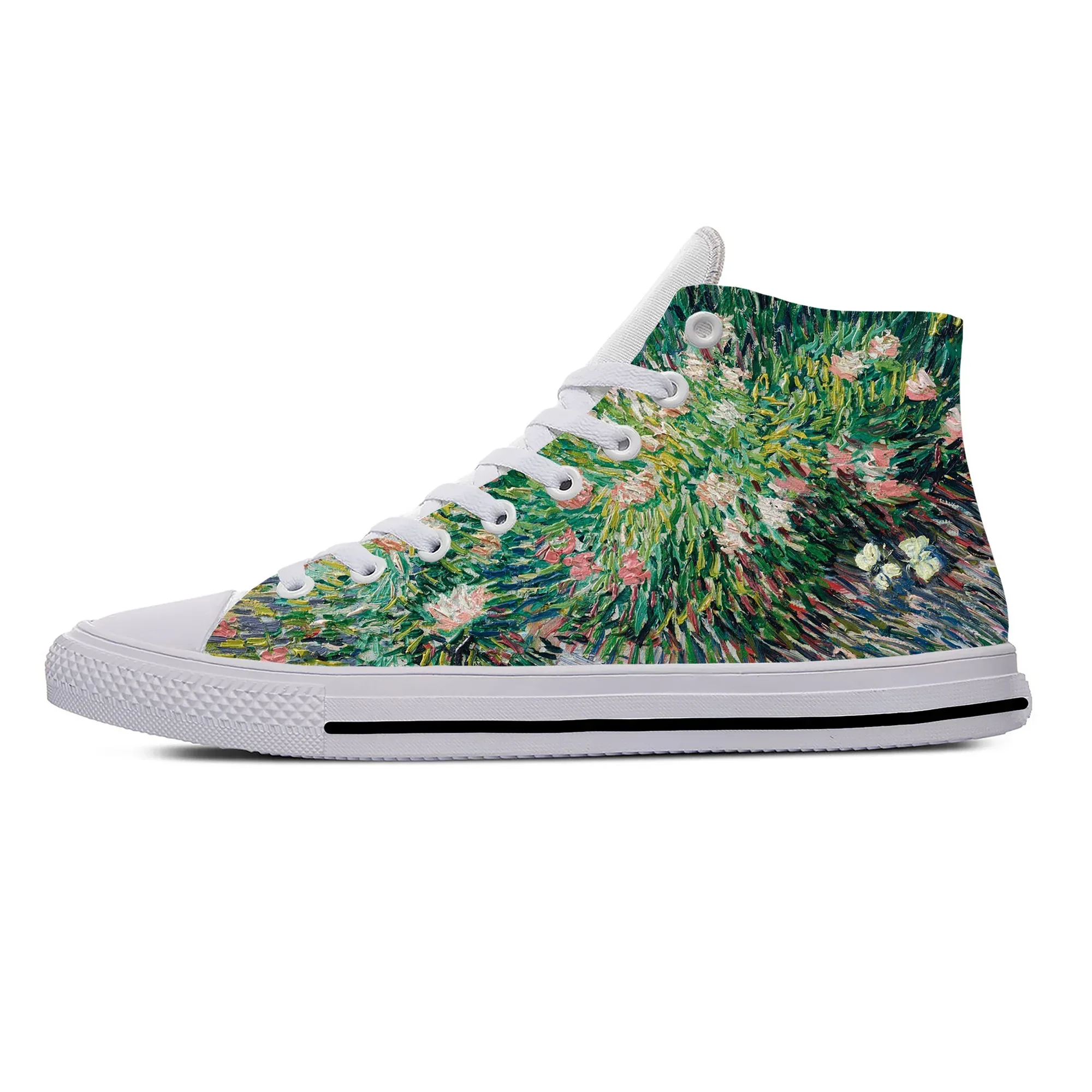 Hot Summer Van Gogh Oil Painting Aesthetic Starry Night Cool Casual Shoes High Top Lightweight Men Women Breathable Sneakers