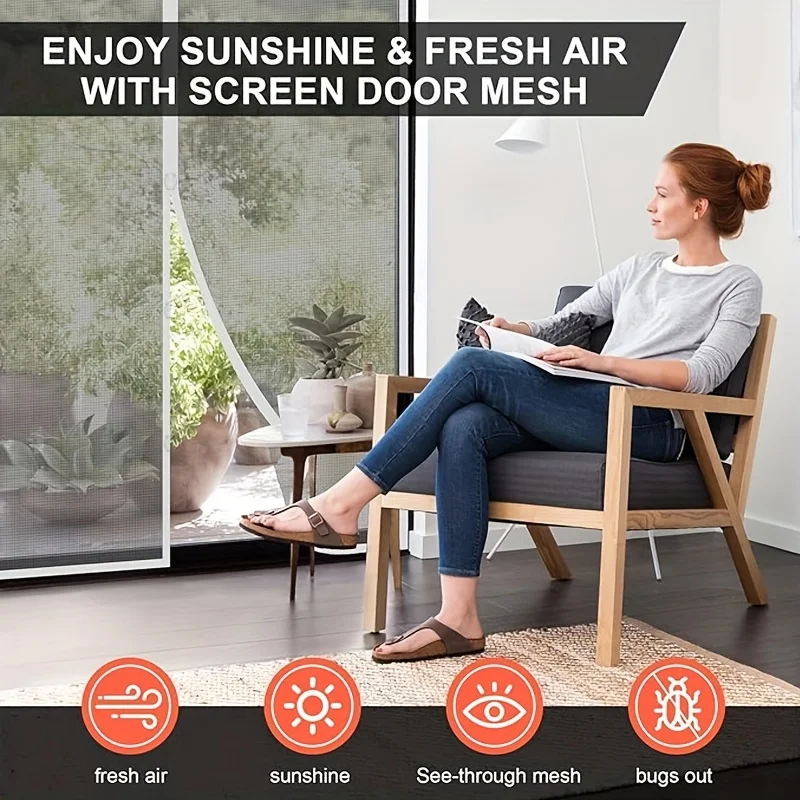 cortina-de-porta-com-tela-de-malha-magnetica-–-verao-a-prova-de-mosquitos-e-insetos-facil-instalacao-design-sem-perfuracao-para-sala-de-estar-cozinha