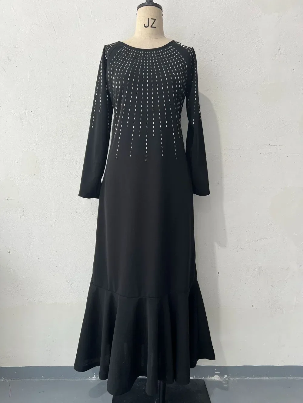 Muslim Abaya Women Long Dress Diamonds Arab Kaftan Party Long Dresses Maxi Robe Jalabiya Vestidos Largos Ramadan Morocco Dubai